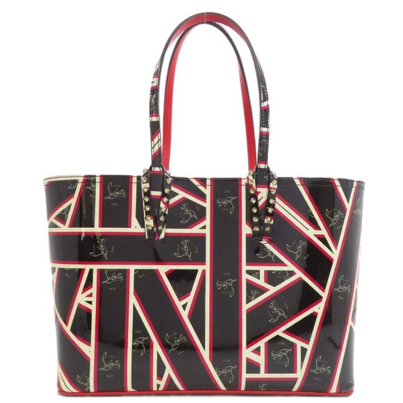 CHRISTIAN LOUBOUTIN Black Leather Tote Bag - Picture 1 of 11